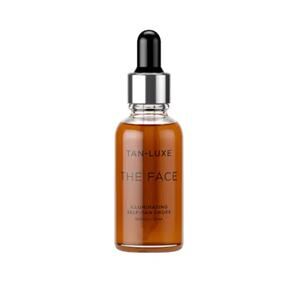 TAN-LUXE THE FACE Illuminating Self-Tan Drops 20ml (Medium/Dark) NIB